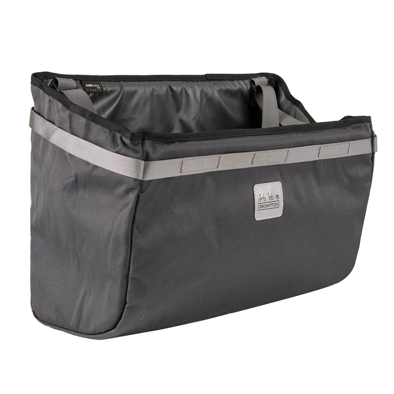 Borough Basket Bag L Dark Grey with Frame