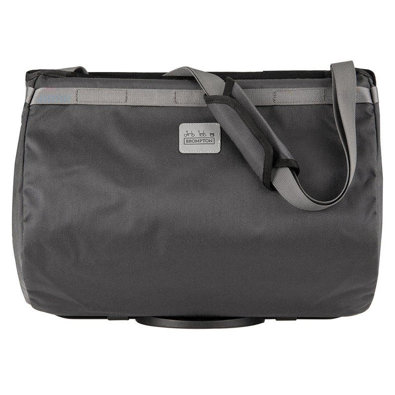 Borough Basket Bag L Dark Grey with Frame